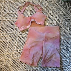 SDXWFA Bike Shorts & Sports Bra Set